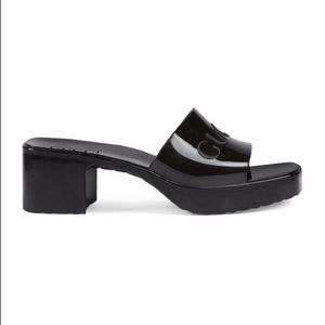 Gucci Rubber Heel Sandals